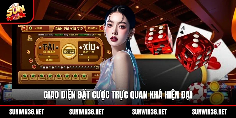 Giao diện đặt cược trực quan khá hiện đại